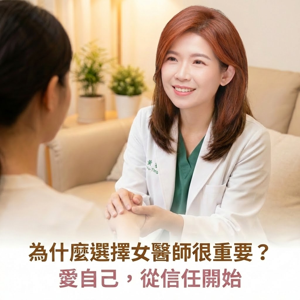 女醫師諮詢示意