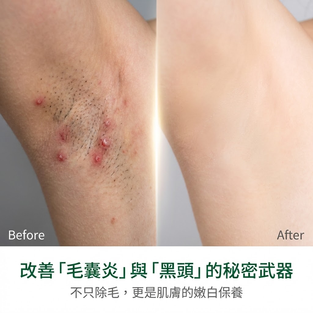 改善毛囊炎示意圖