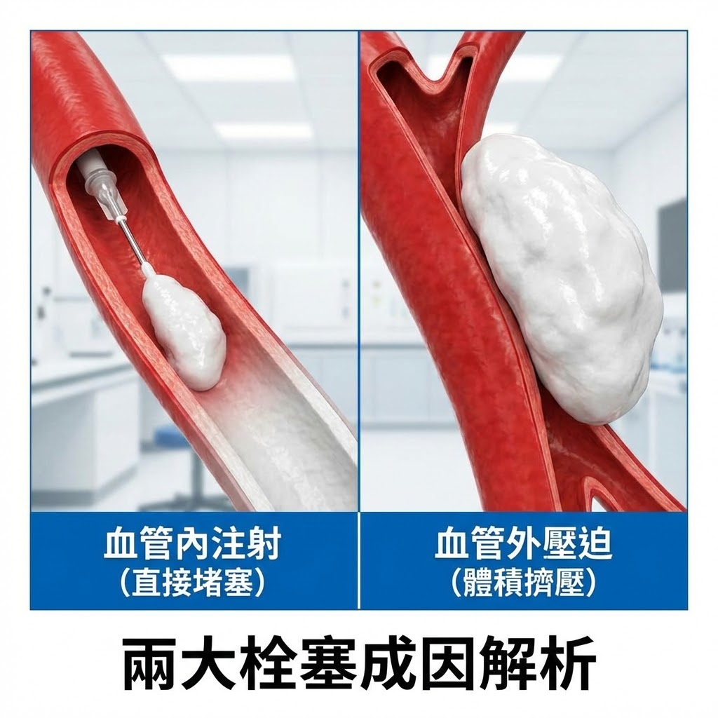 血管栓塞示意圖