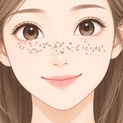 雀斑雷射第 1 次示意｜薄痂脫落後，雀斑顏色變淺｜妍回美學診所