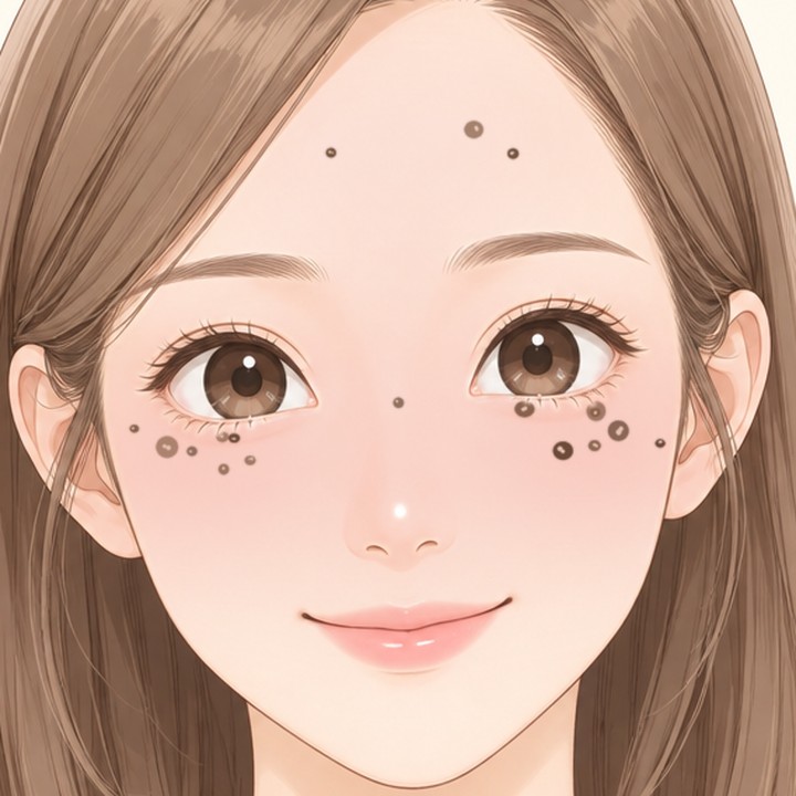 雷射除斑恢復期動畫｜第 1 天：泛紅轉淡，打斑處結一層薄痂｜妍回美學診所