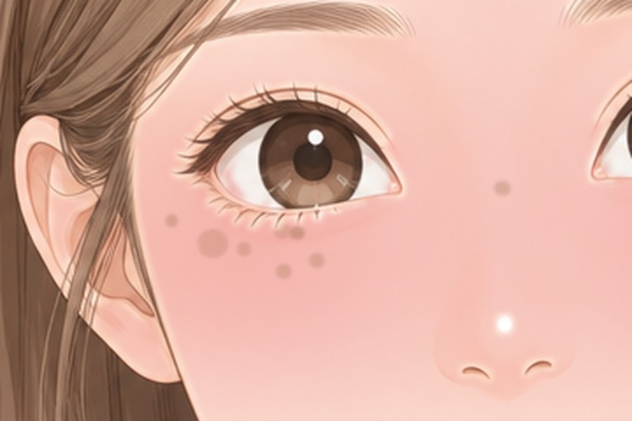 全臉除斑亮白・術後當下｜臉頰泛紅、微熱，表皮完整｜妍回美學診所