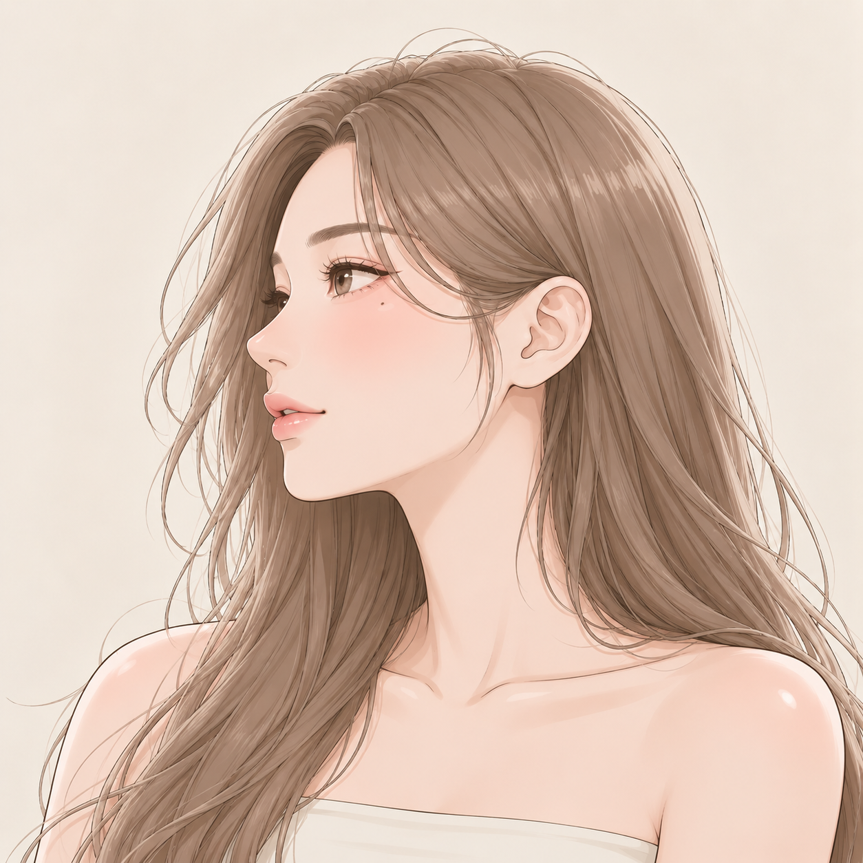 拉出下顎線|側臉插畫|許惠翔 × 妍回美學診所