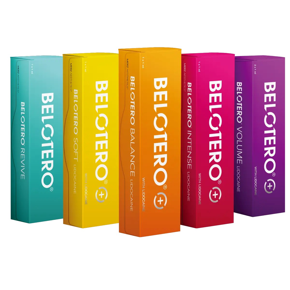 保柔緹 Belotero 系列，最左側青綠色為保柔緹水柔 BELOTERO REVIVE｜妍回美學診所